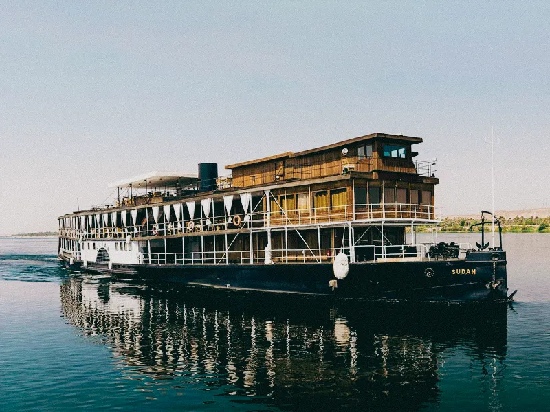Sudan Steam Ship on the Nile