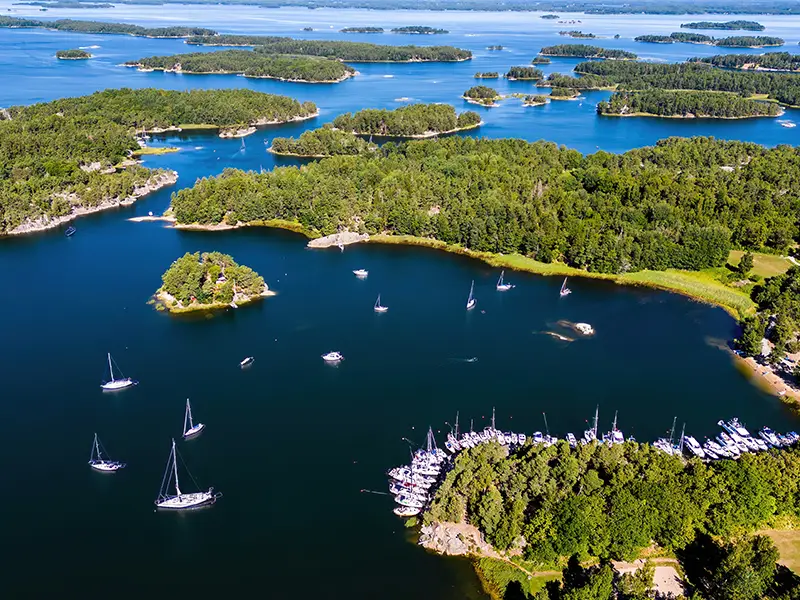 Swedish archipelago landscape